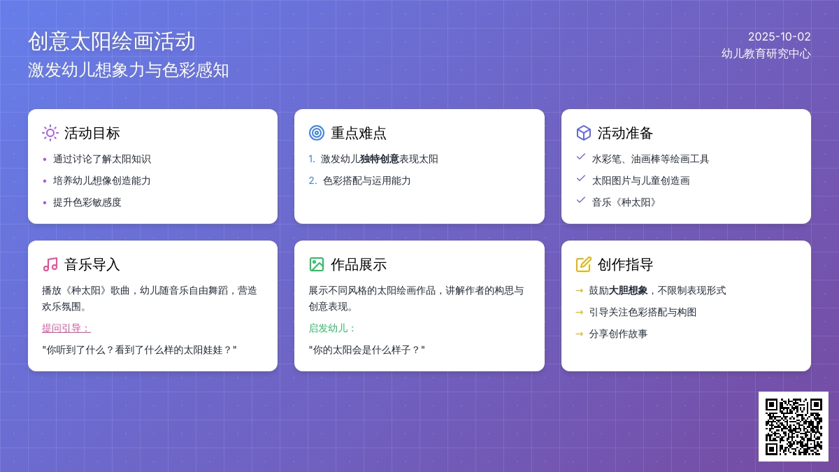 幼儿园托班美术活动教案：我心中的太阳