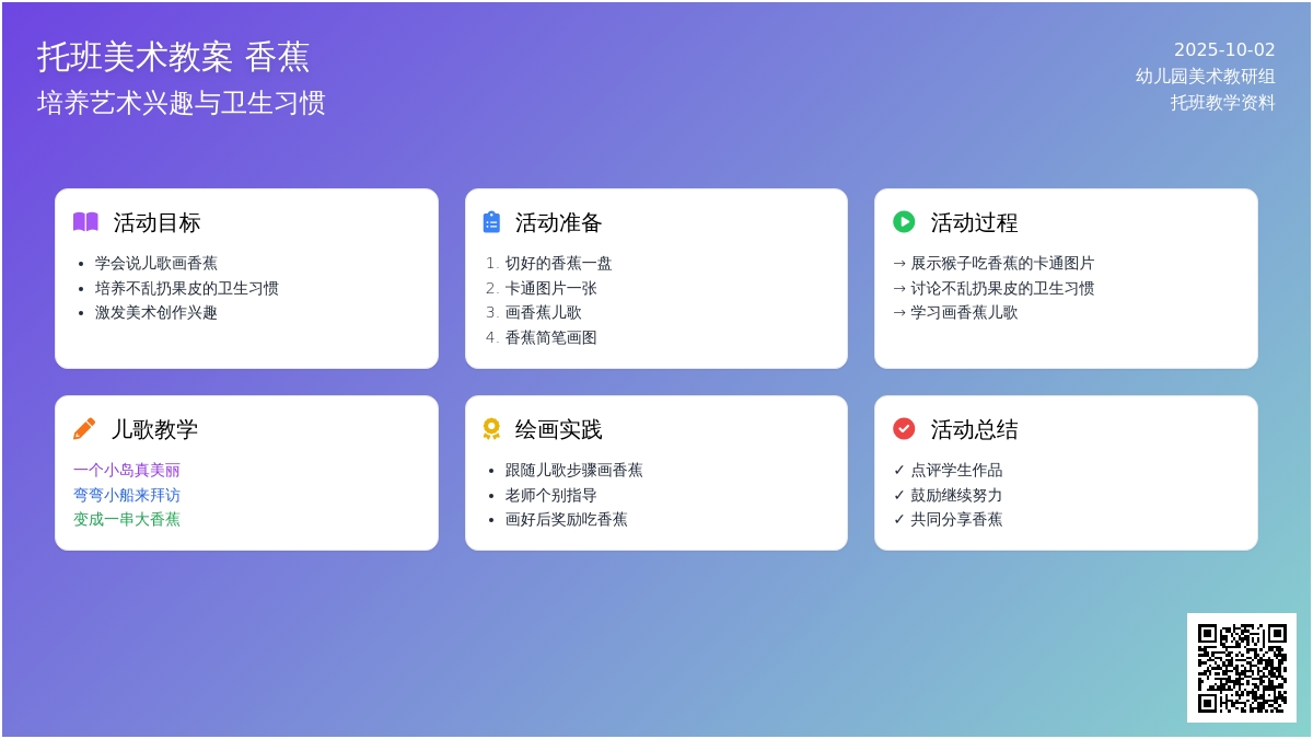 幼儿园托班美术教案 香蕉