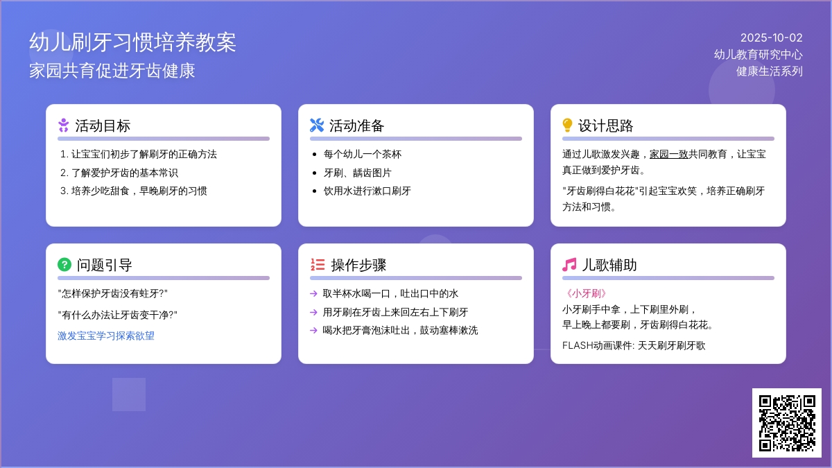 幼儿园托班优质健康课《刷牙的正确方法》