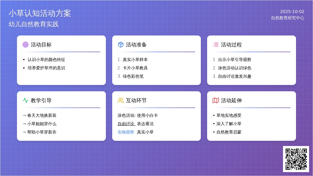 托班教案《认识小草》