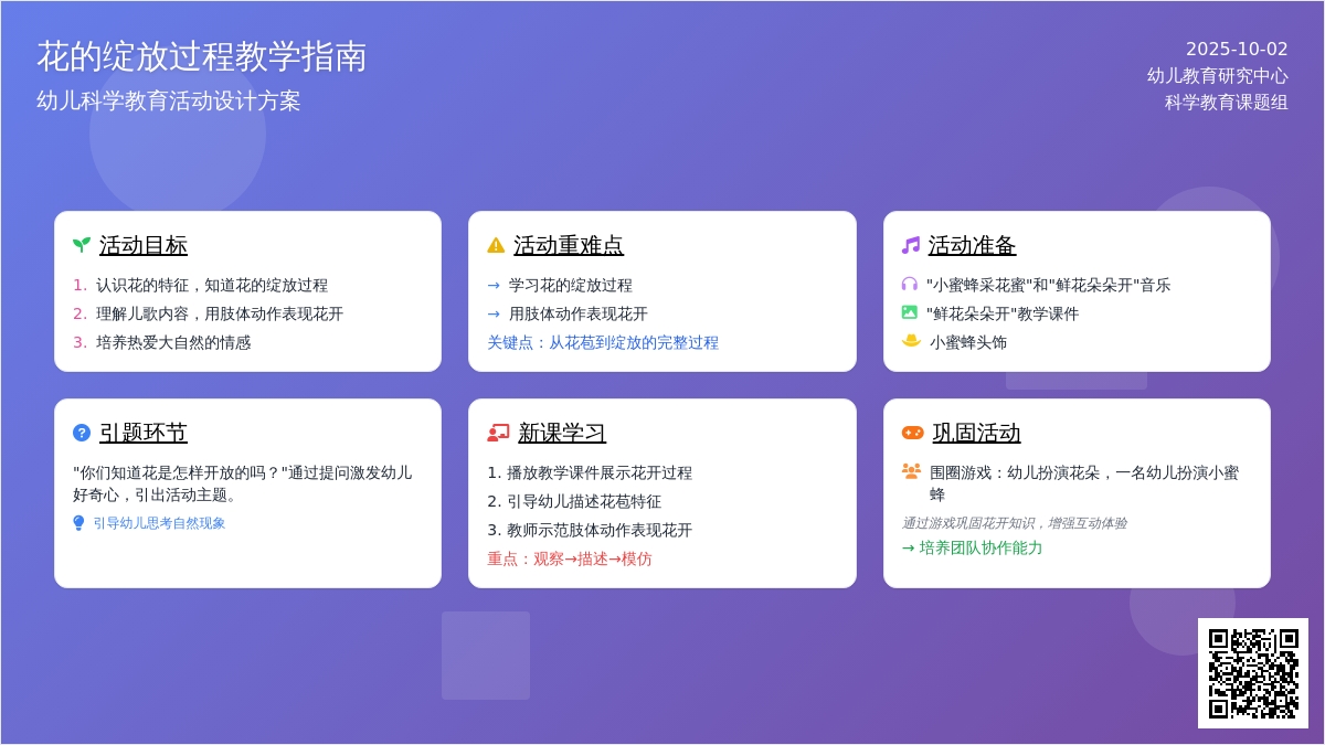 幼儿园小班春天教案：花儿朵朵开