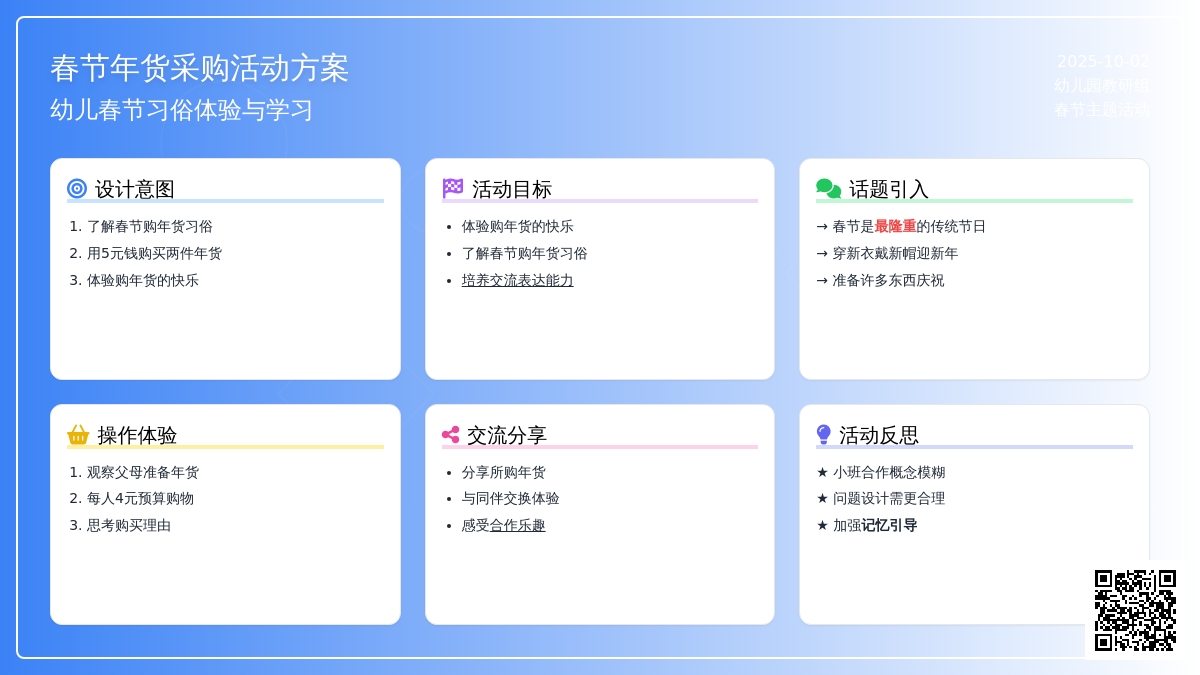 幼儿园小班春节教案：春节到购年货