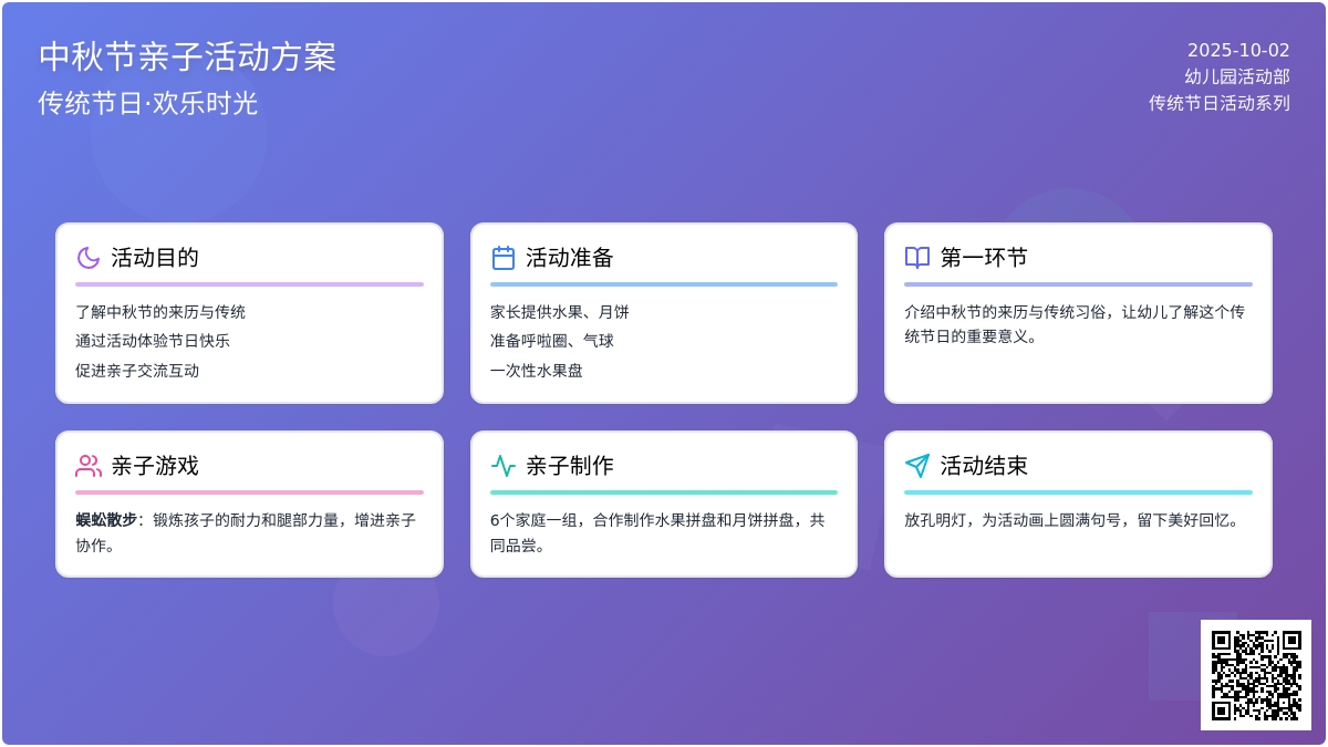 幼儿园小班中秋班级活动方案：月儿圆圆，心儿甜甜