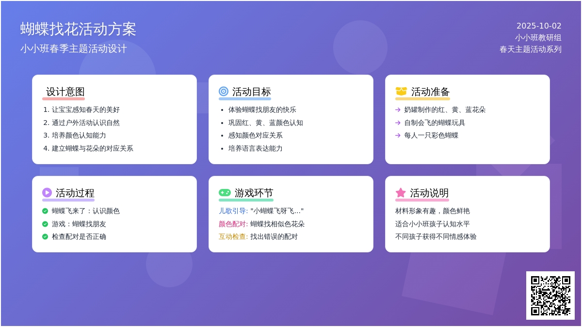 幼儿园小班春天教案：蝴蝶和花