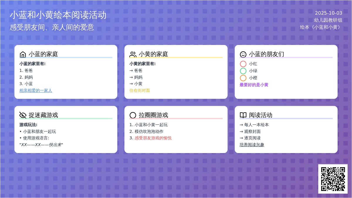 小班语言活动“小蓝和小黄”含课件 小班语言活动“小蓝和小黄”含课件