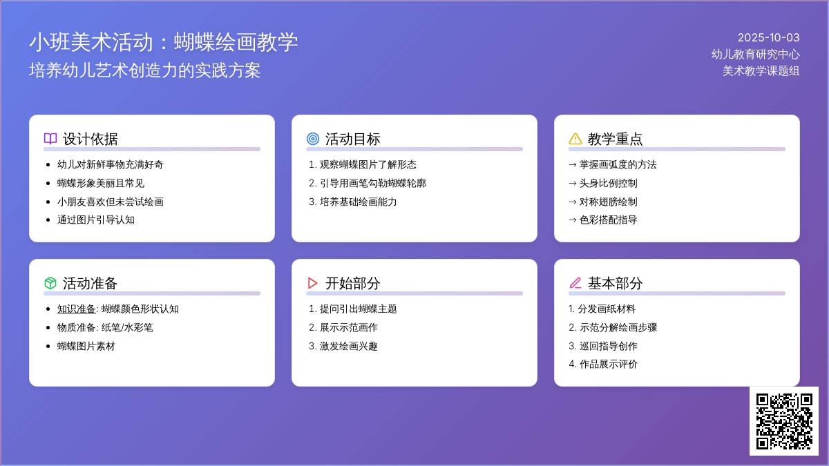 幼儿园小班美术手工教案：蝴蝶