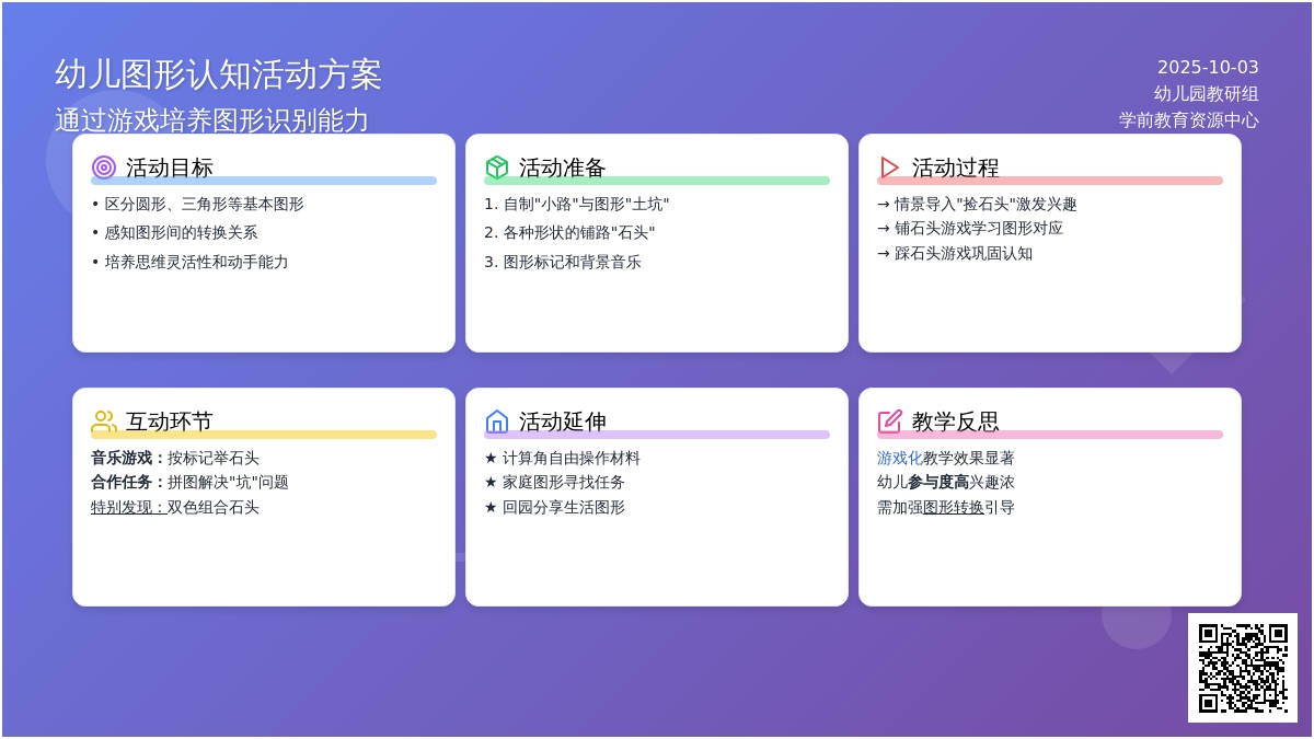 学前班数学教案：认识几何图形