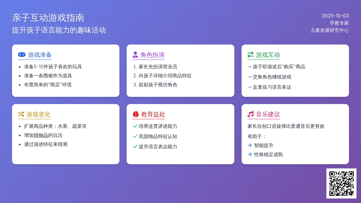 让孩子伶牙利齿的小游戏：小小营业员