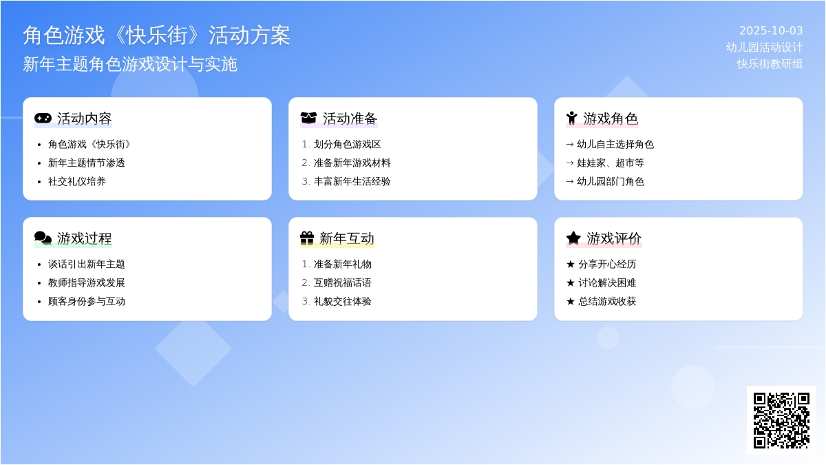 幼儿园小班游戏教案：角色游戏《快乐街》