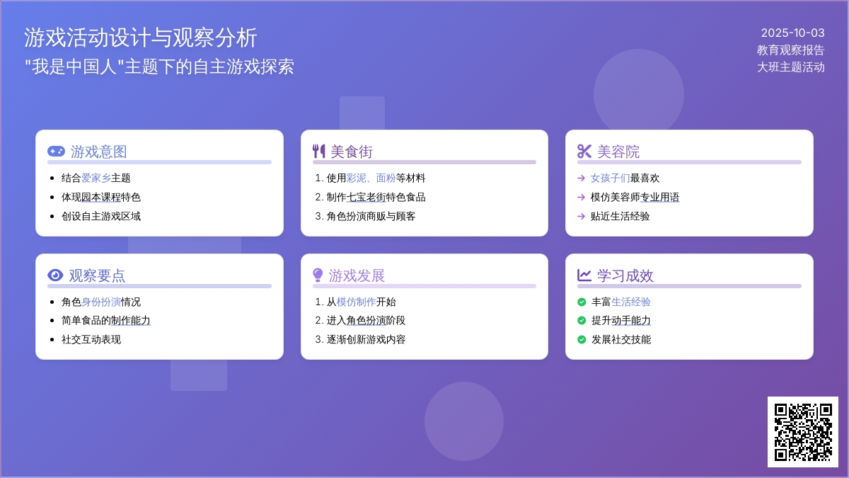 大班游戏：上海七宝老街