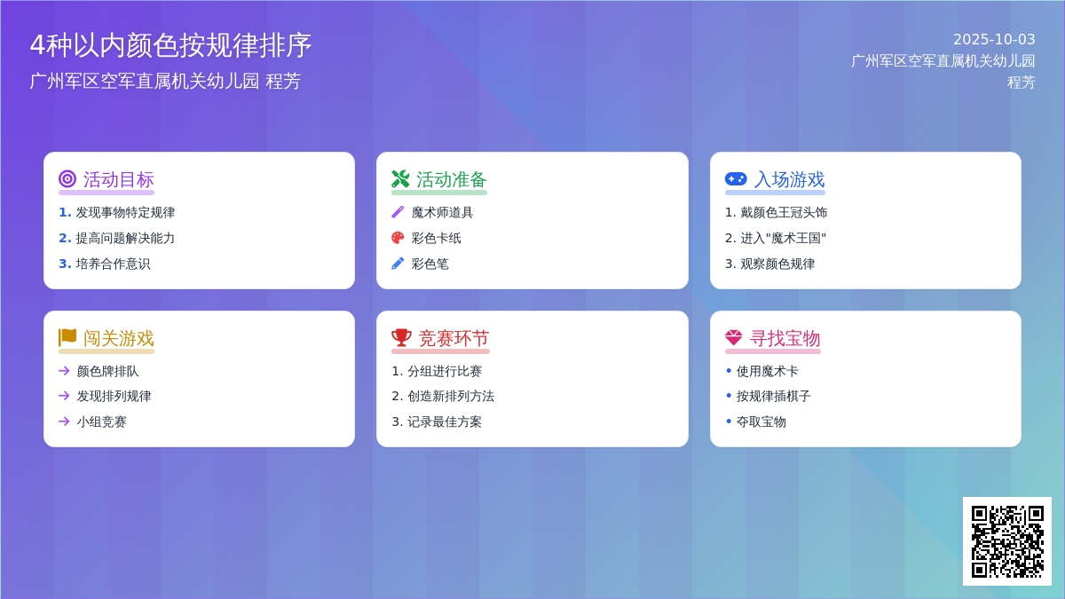 中班 按规律排序