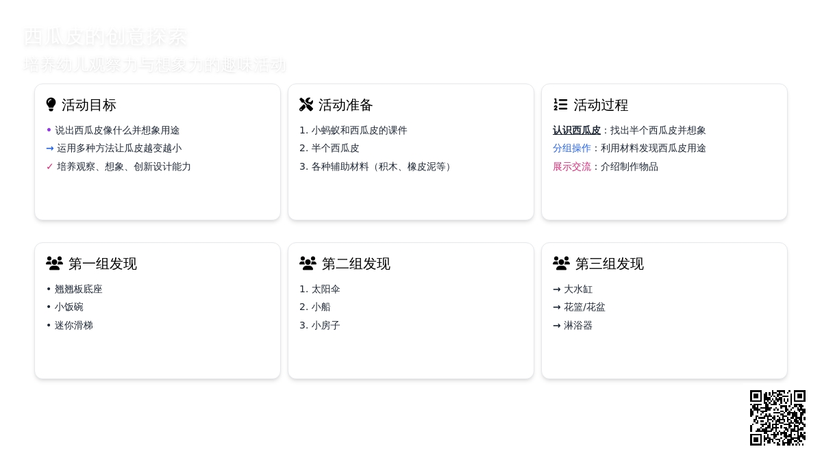 大班游戏教案《西瓜皮》