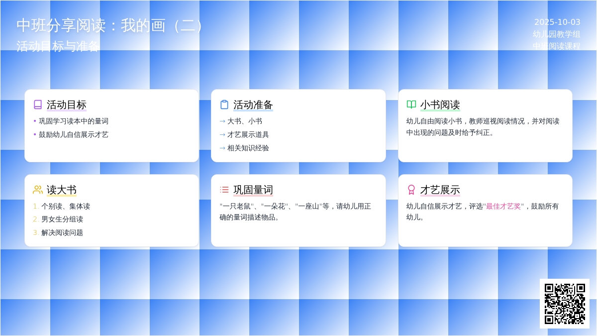 中班分享阅读：我的画（二）