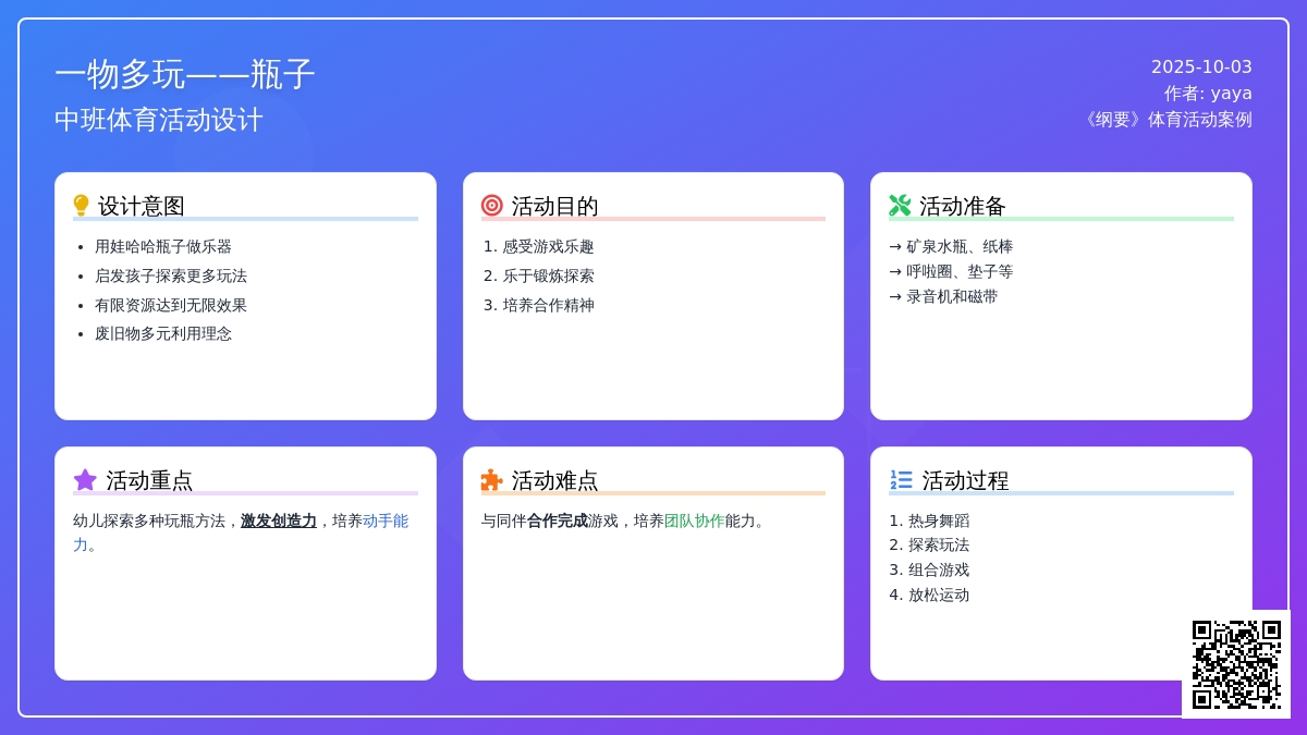 一物多玩——瓶子