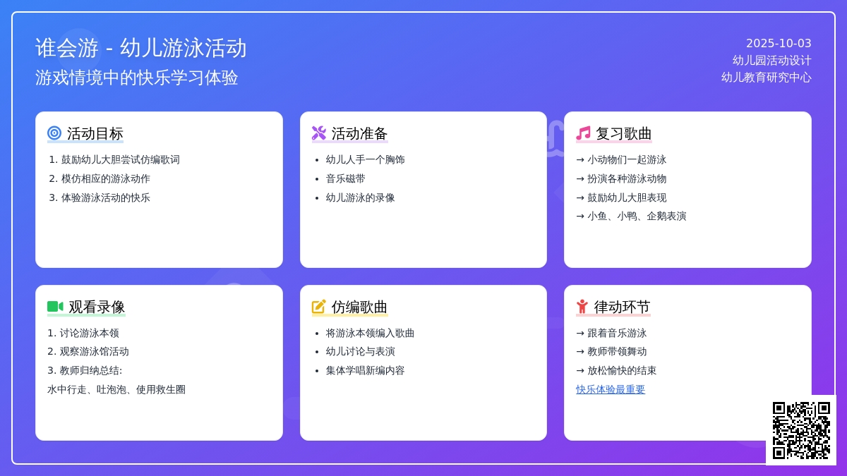 游泳主题活动：谁会游