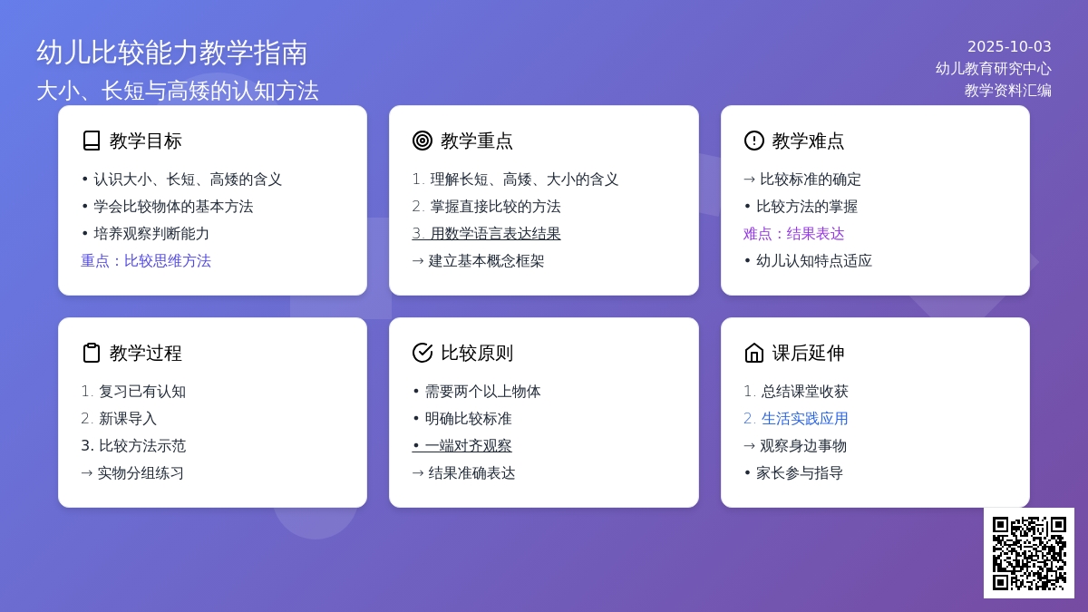 学前班数学教案：比较大小.长短.高矮