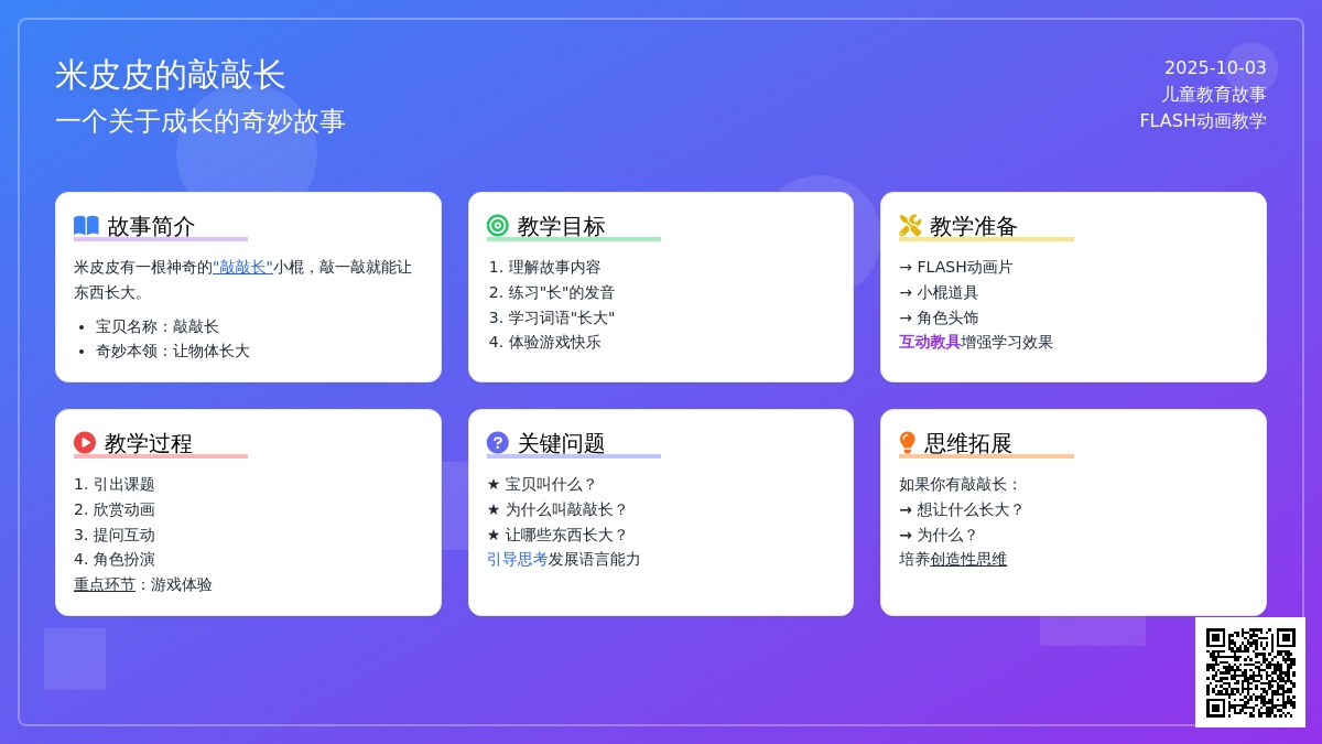 幼儿园教案 米皮皮的敲敲长 (含课件)