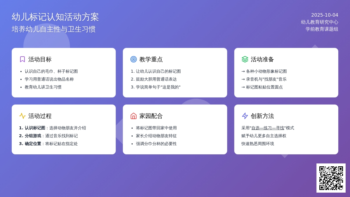 幼儿园小班社会活动：我的毛巾、杯子在哪里 [开学初期方案]