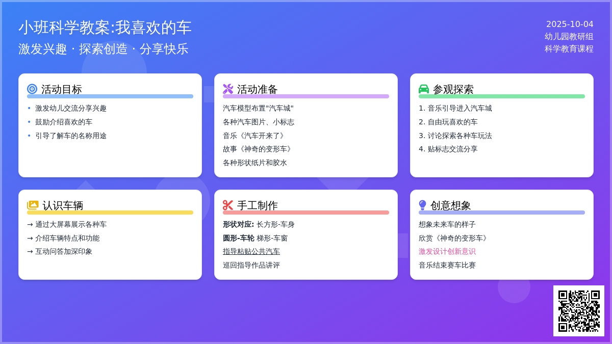 幼儿园小班科学教案：我喜欢的车