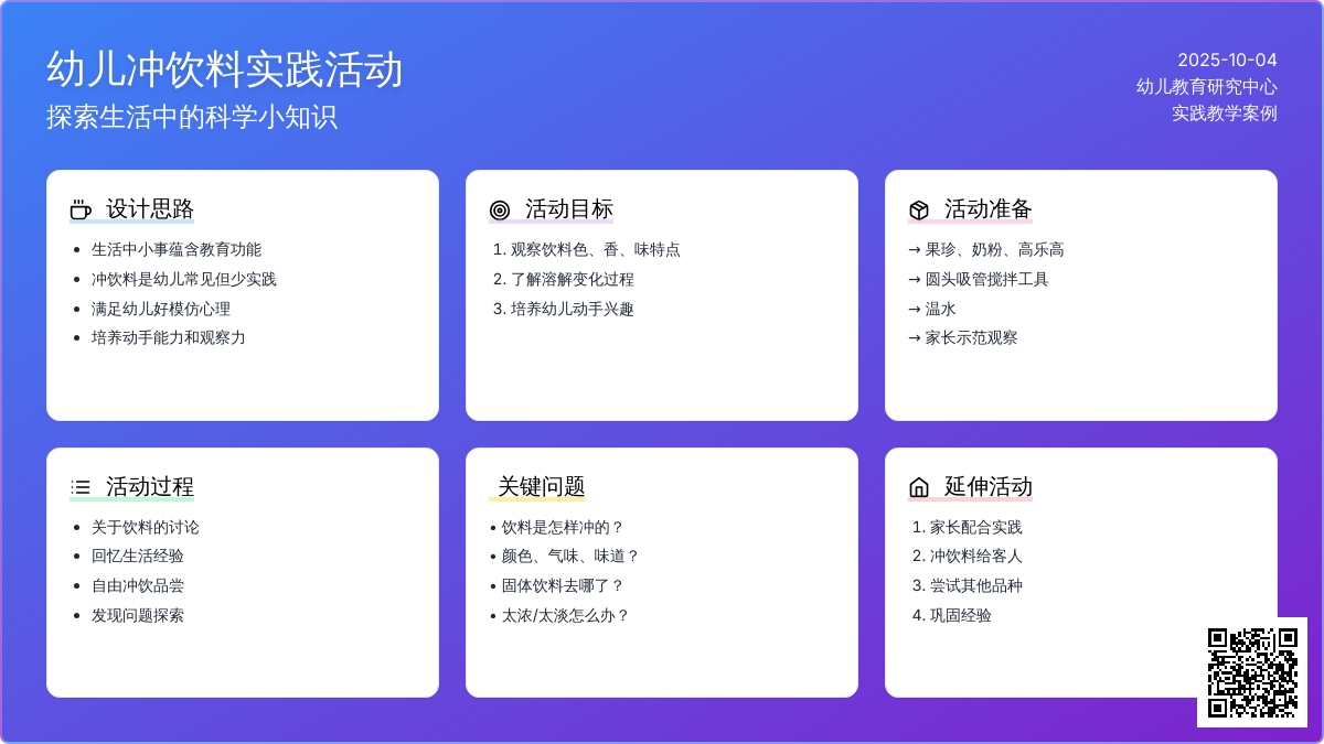 生活活动—— 我会自己冲饮料