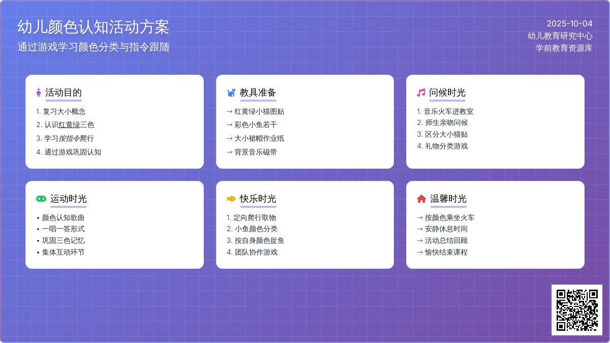 小班数学：《红、黄、绿、分一分》