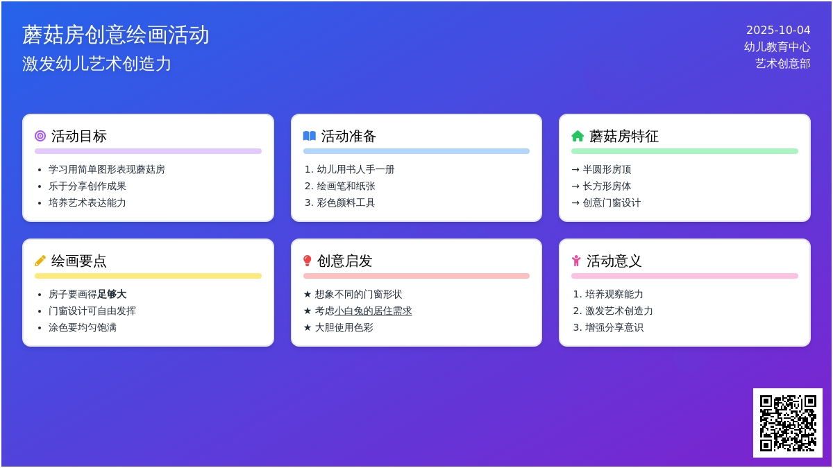 幼儿园小班美术活动：图形创意画