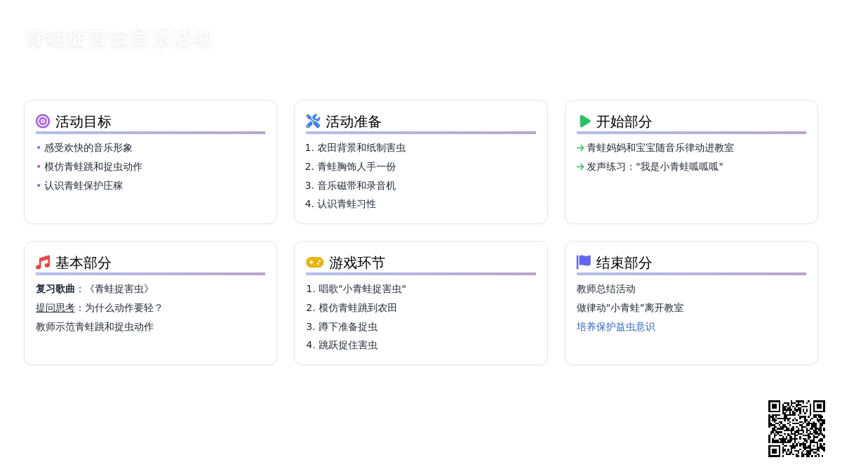 小班音乐：小青蛙捉害虫