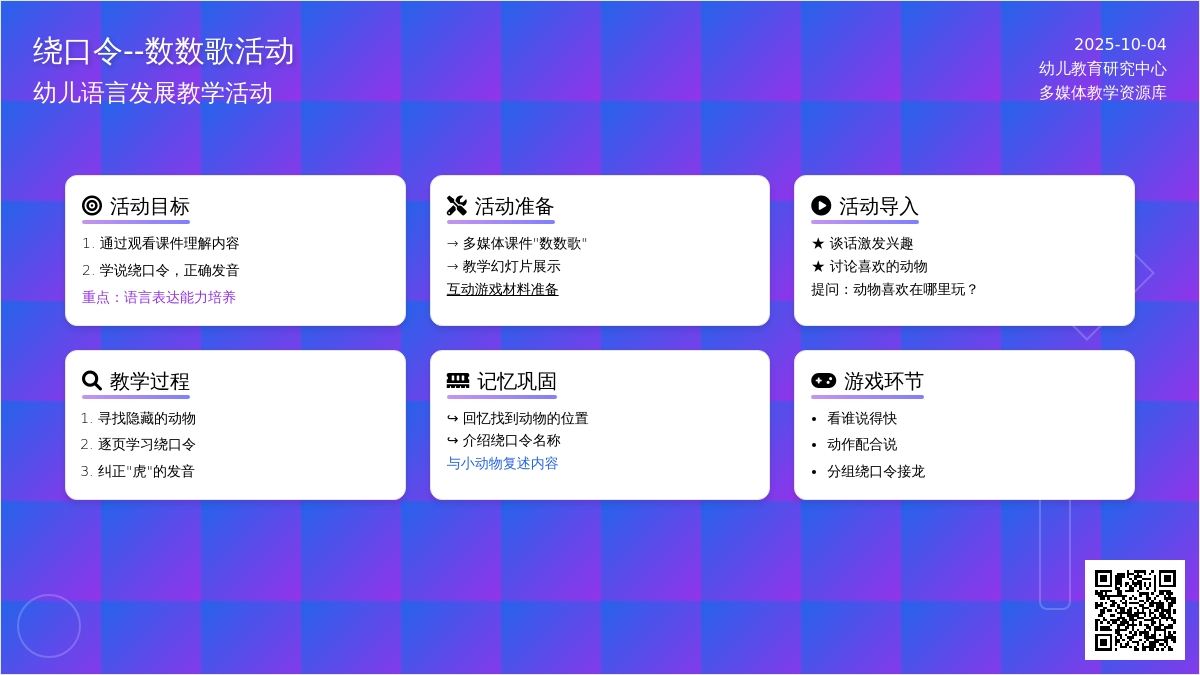 幼儿园小班绕口令：数数歌