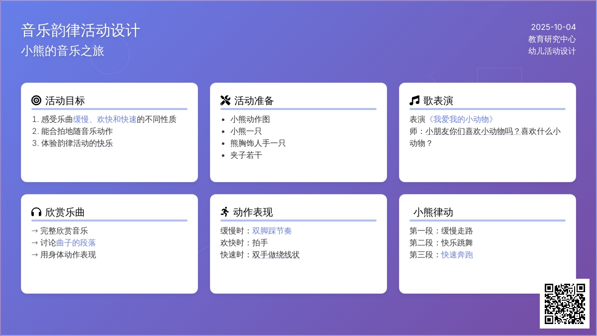 快乐的小熊（小班音乐）