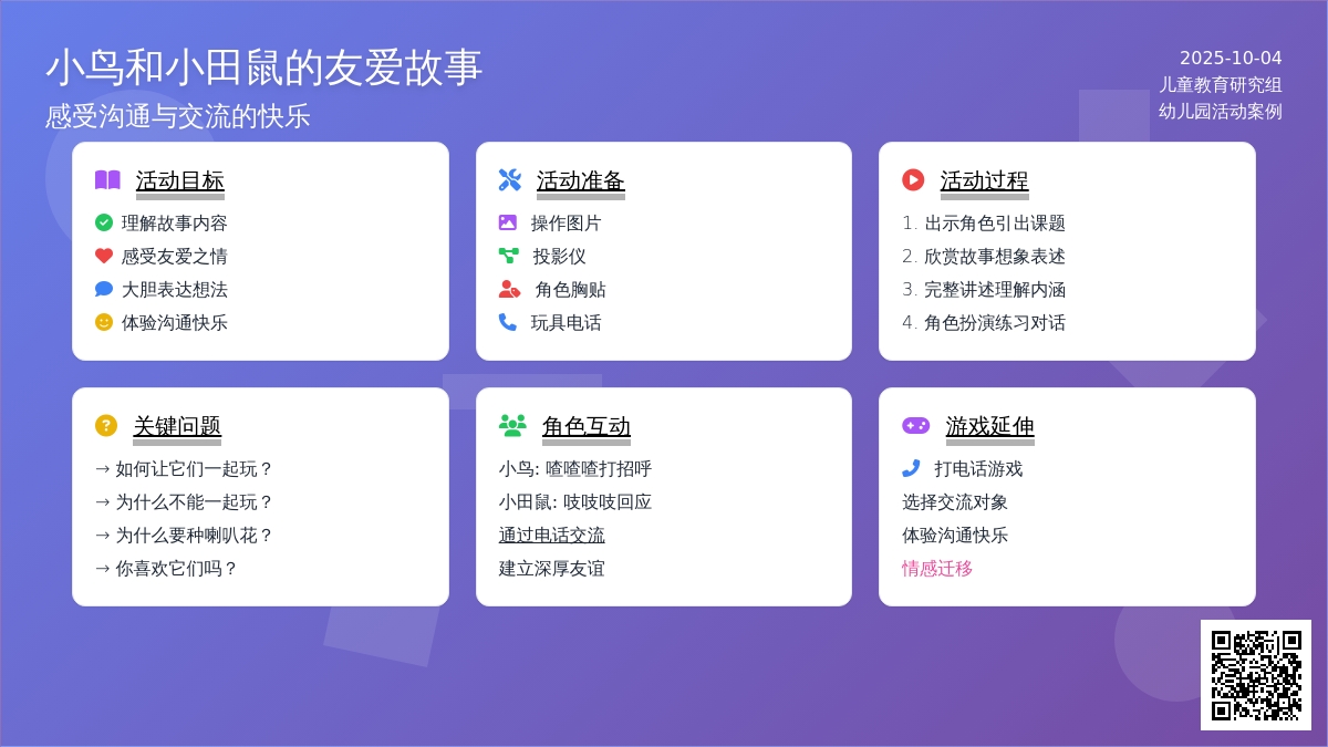 幼儿园小班语言教案：喇叭花电话 (含课件)