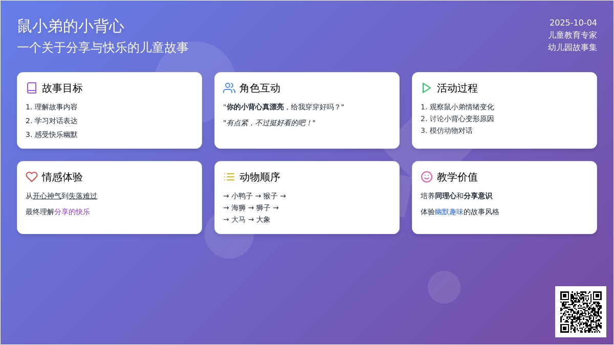 幼儿园小班语言活动：鼠小弟的小背心 (含课件)
