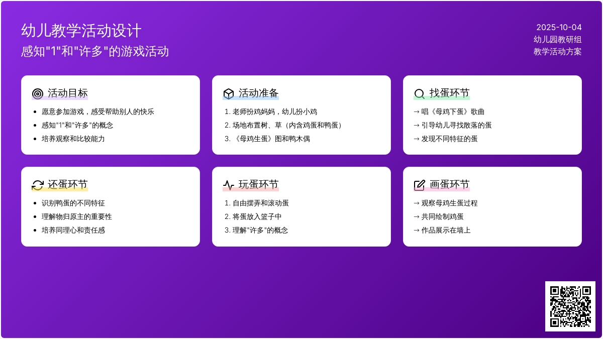 小班数学活动：鸡妈妈和鸡孩子