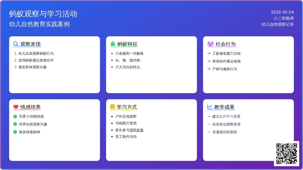 小班：可爱的蚂蚁