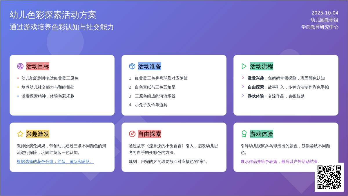小班综合活动：美丽的手帕