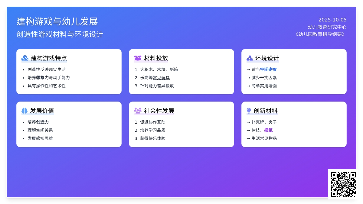 建构区 | 一篇了解幼儿园建构区环境创设及材料投放