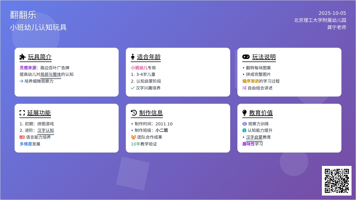 小班语言区：翻翻乐材料
