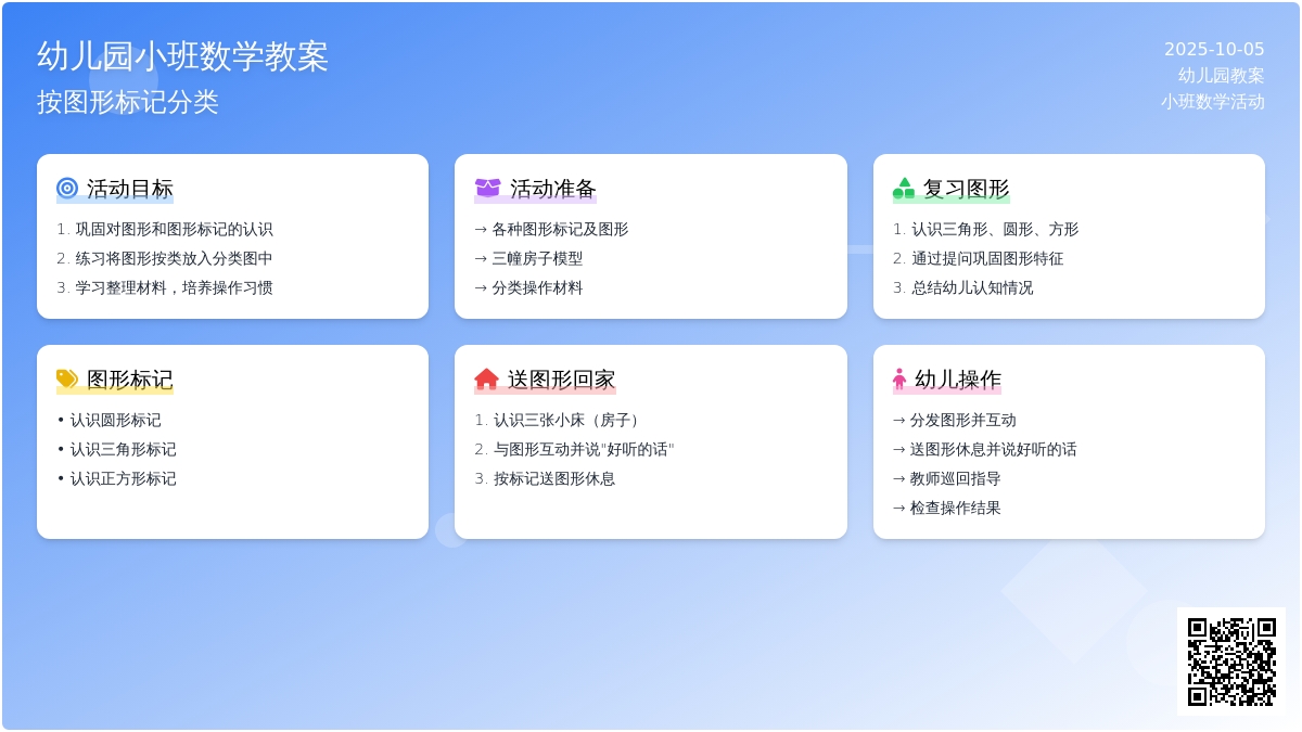 幼儿园小班数学教案:按图形标记分类―幼儿园小班教案 幼儿园小班数学教案:按图形标记分类―幼儿园小班教案