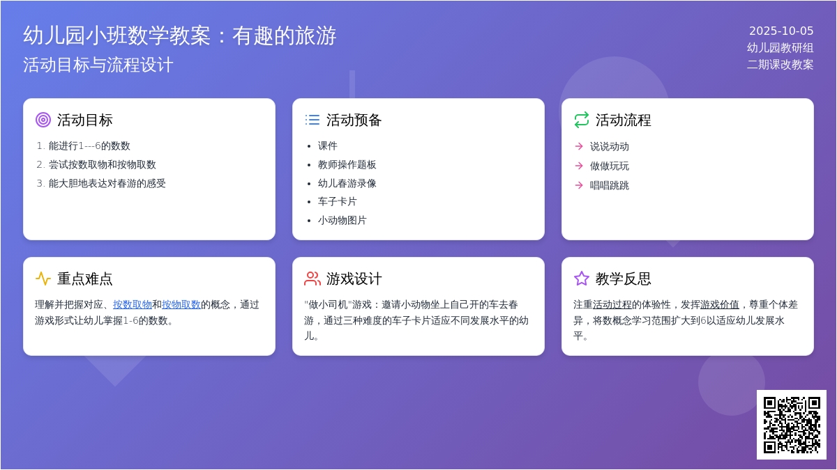 小班数学教案：有趣的旅游―幼儿园小班教案