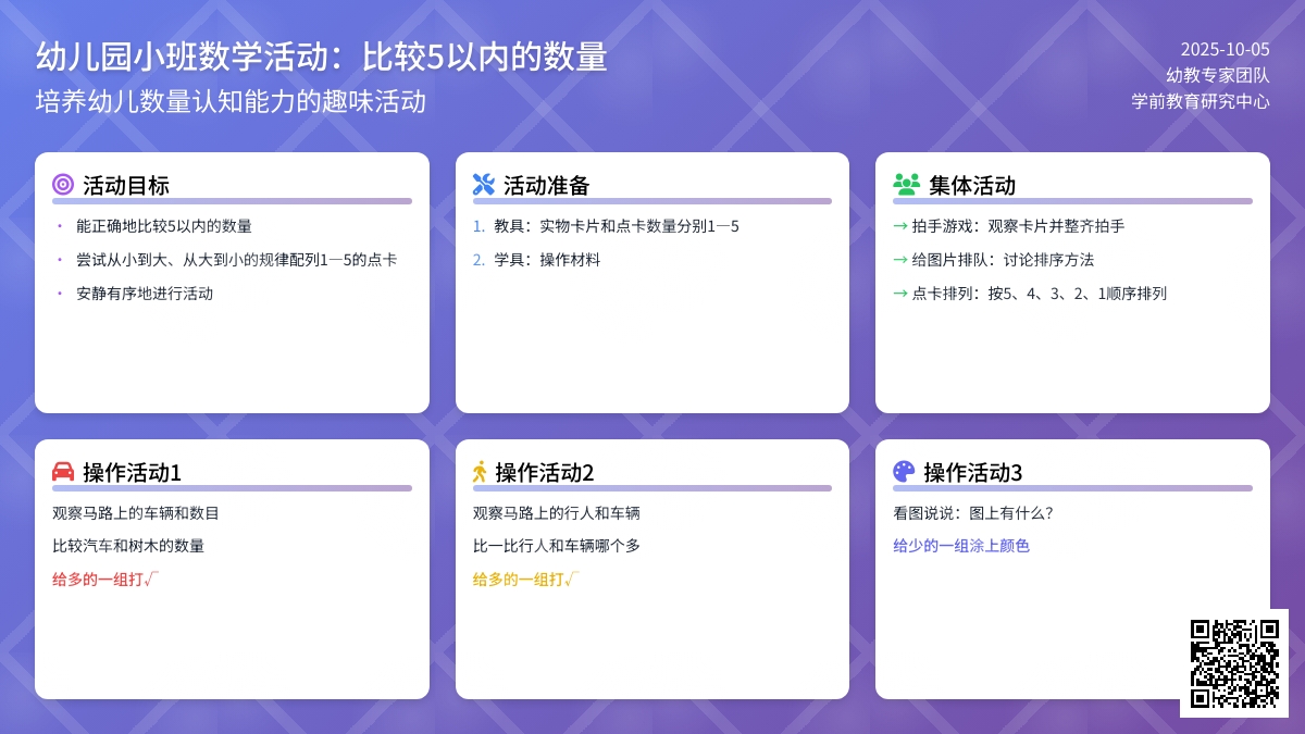 幼儿园小班数学活动：比较5以内的数量―幼儿园小班教案