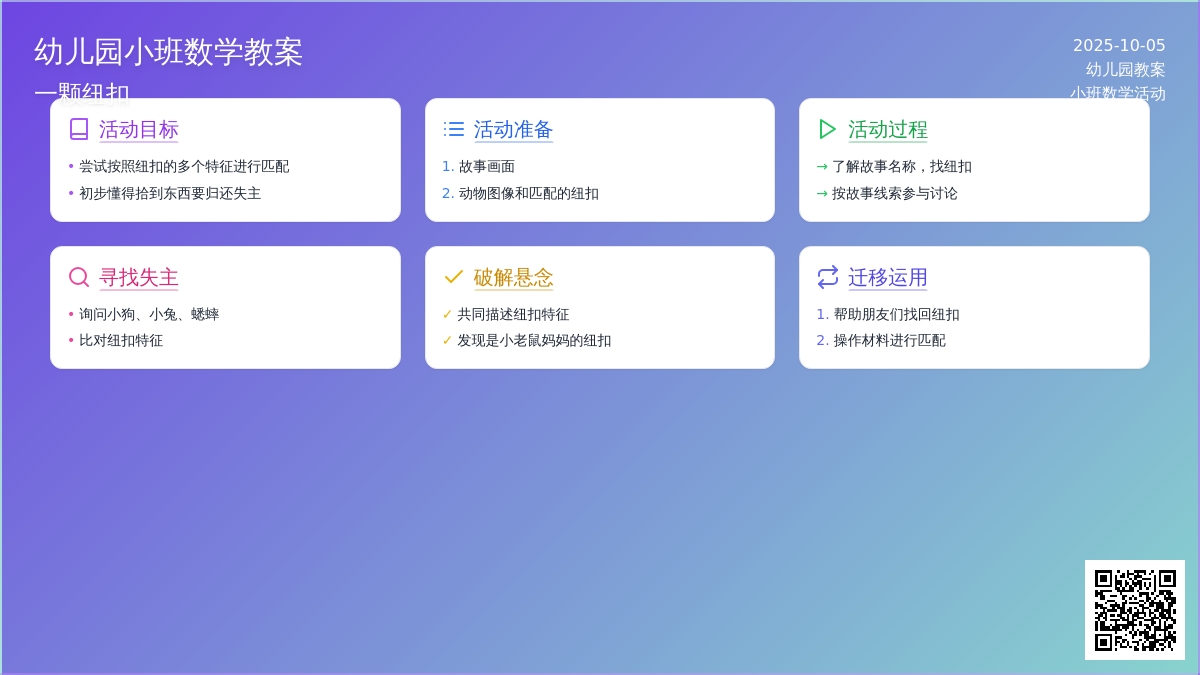 小班数学教案：一颗纽扣―幼儿园小班教案
