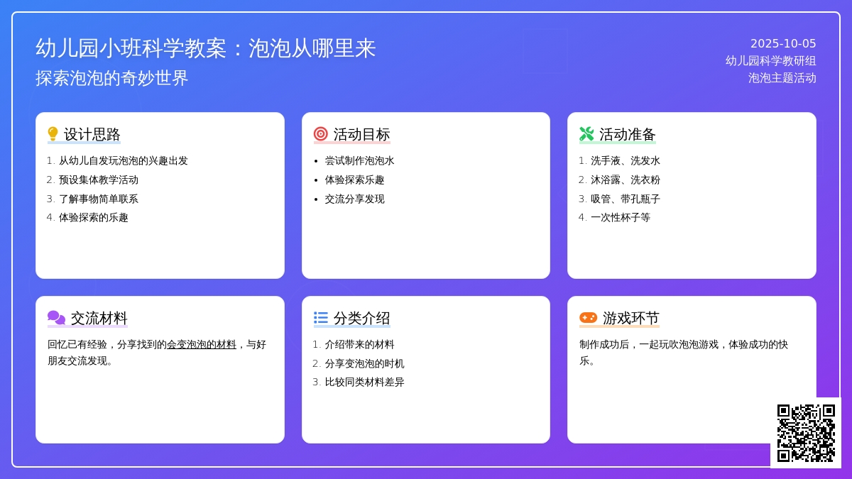 小班科学教案：泡泡从哪里来