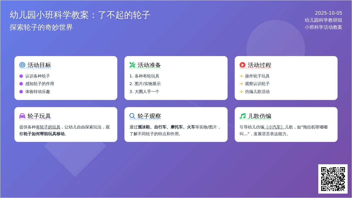 小班科学教案：了不起的轮子