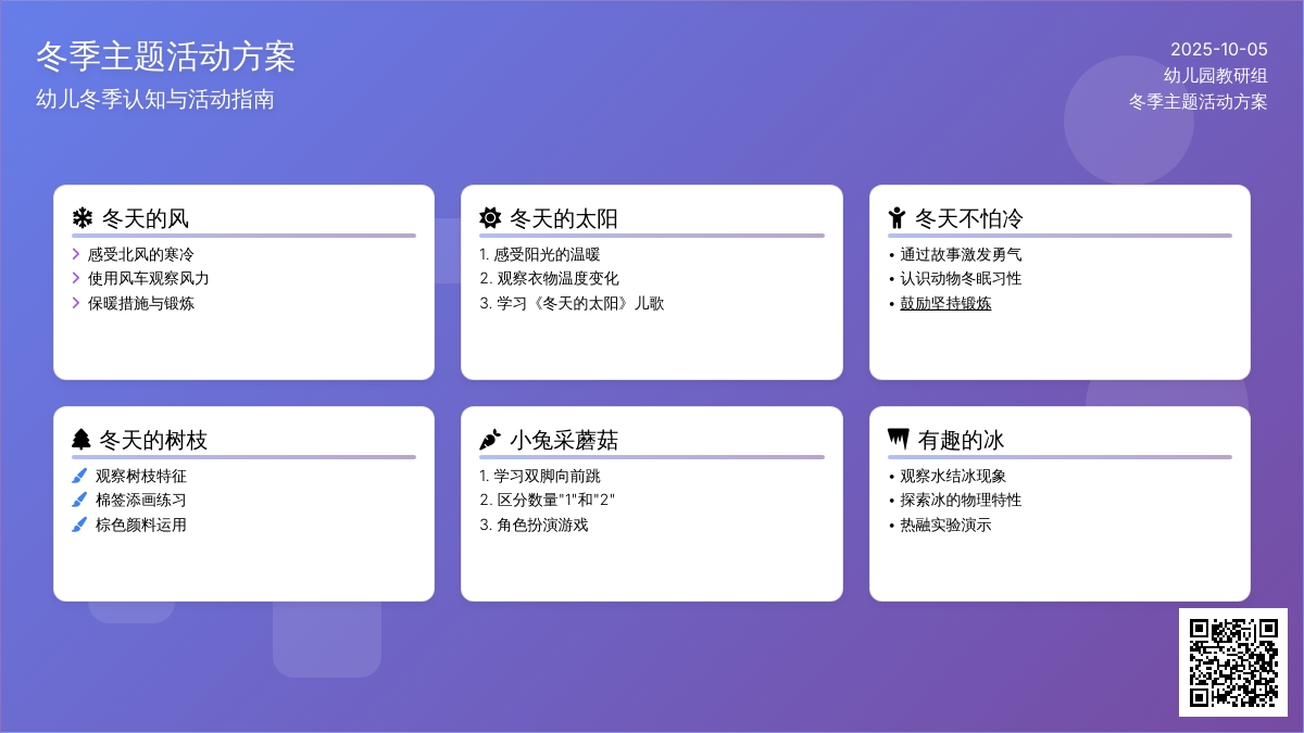 幼儿园小班冬天主题教案：冬天真冷