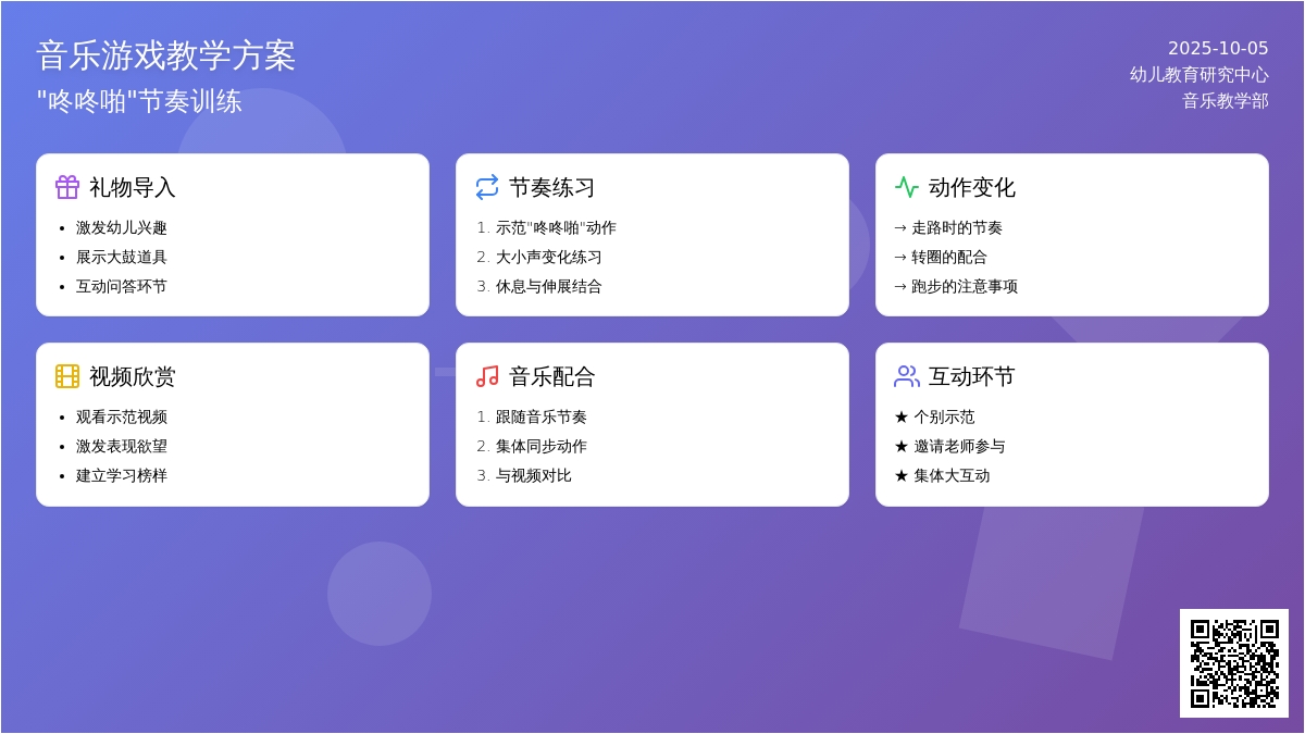 幼儿园小班音乐游戏：咚咚啪