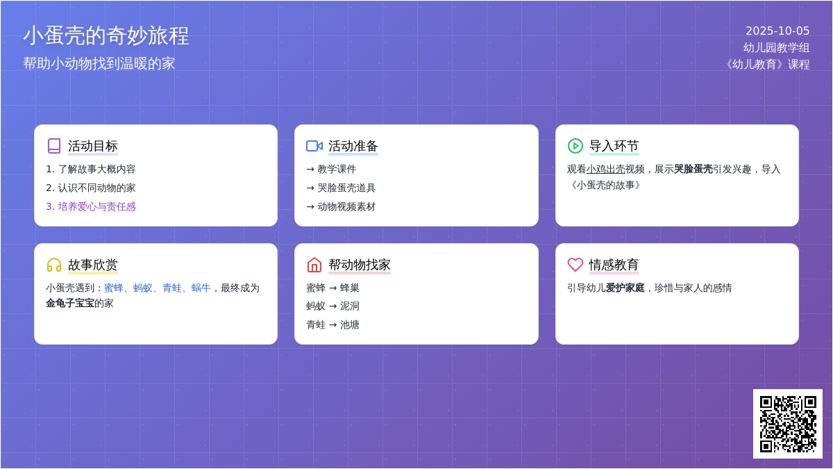 小班语言《小蛋壳的故事》教学设计