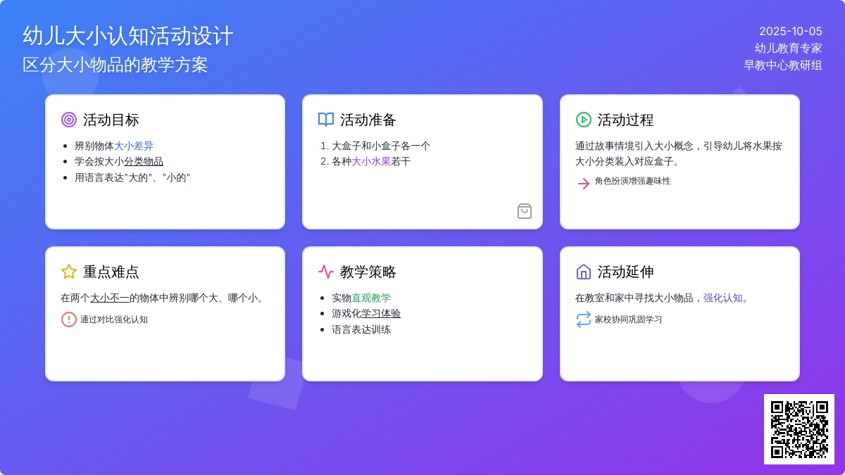 小班数学活动：《哪个大、哪个小》