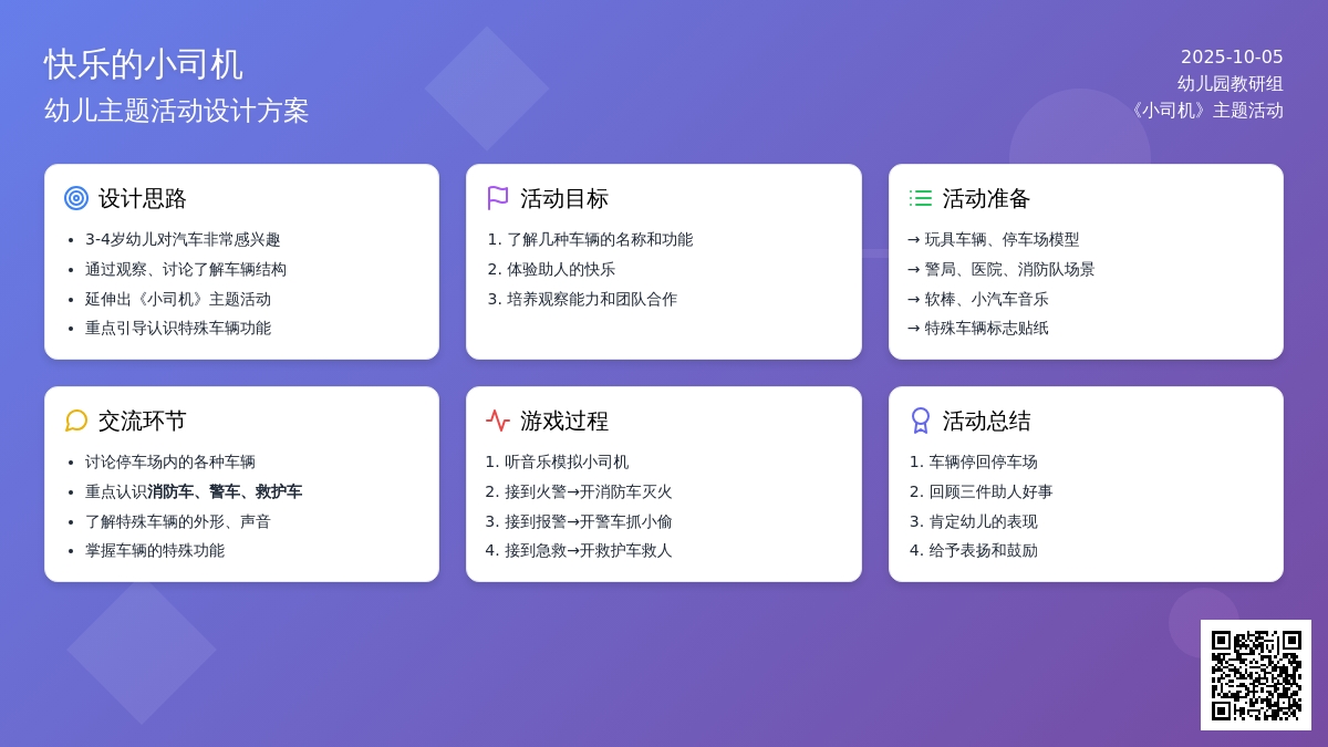 幼儿园小班教案：快乐的小司机