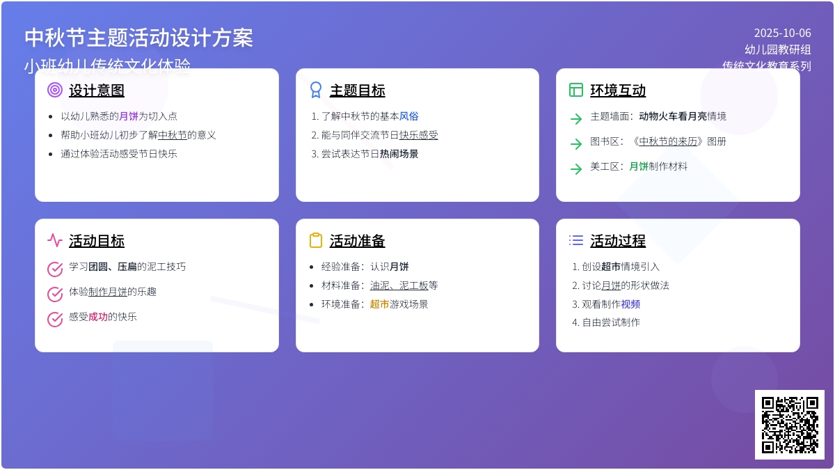 中秋节小班教案：月饼真正多