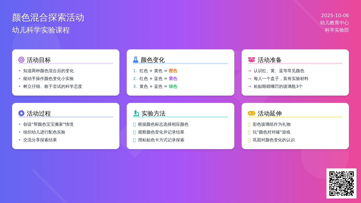 小班科学活动：颜色真好玩