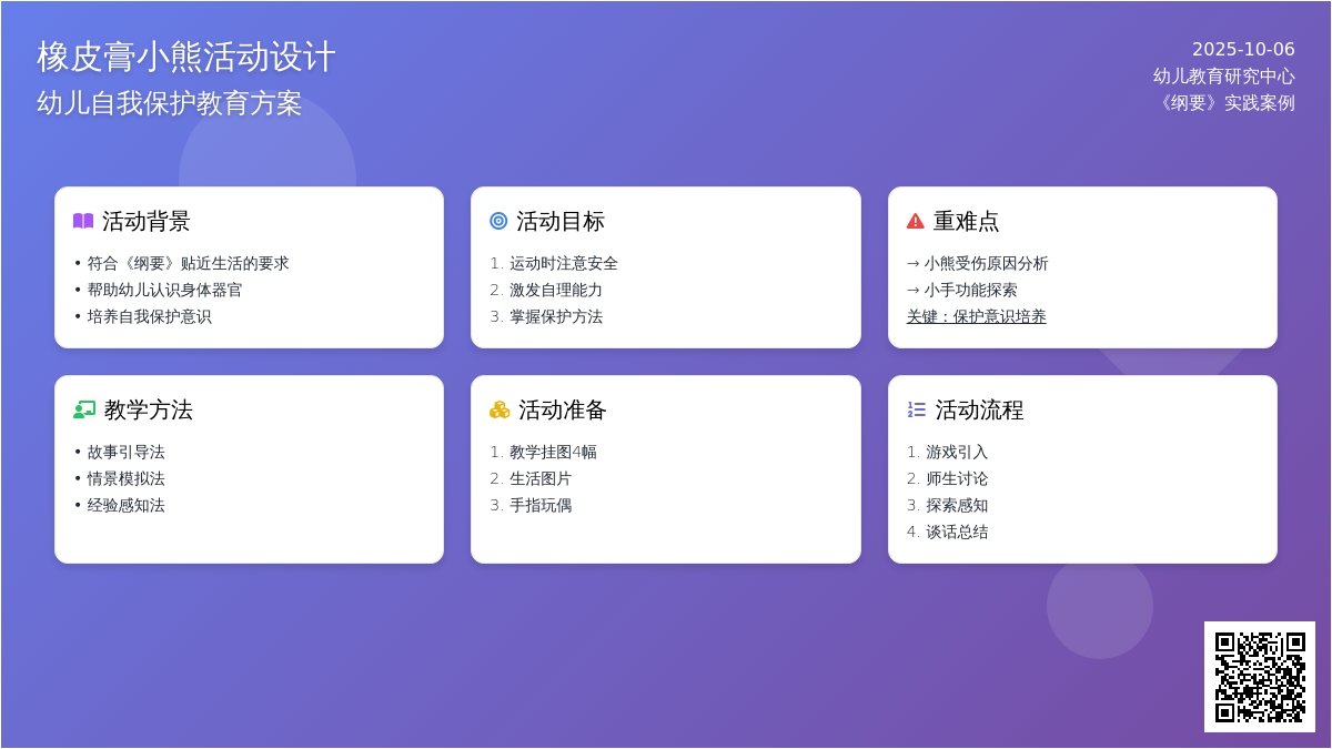 幼儿园小班健康教案：橡皮膏小熊